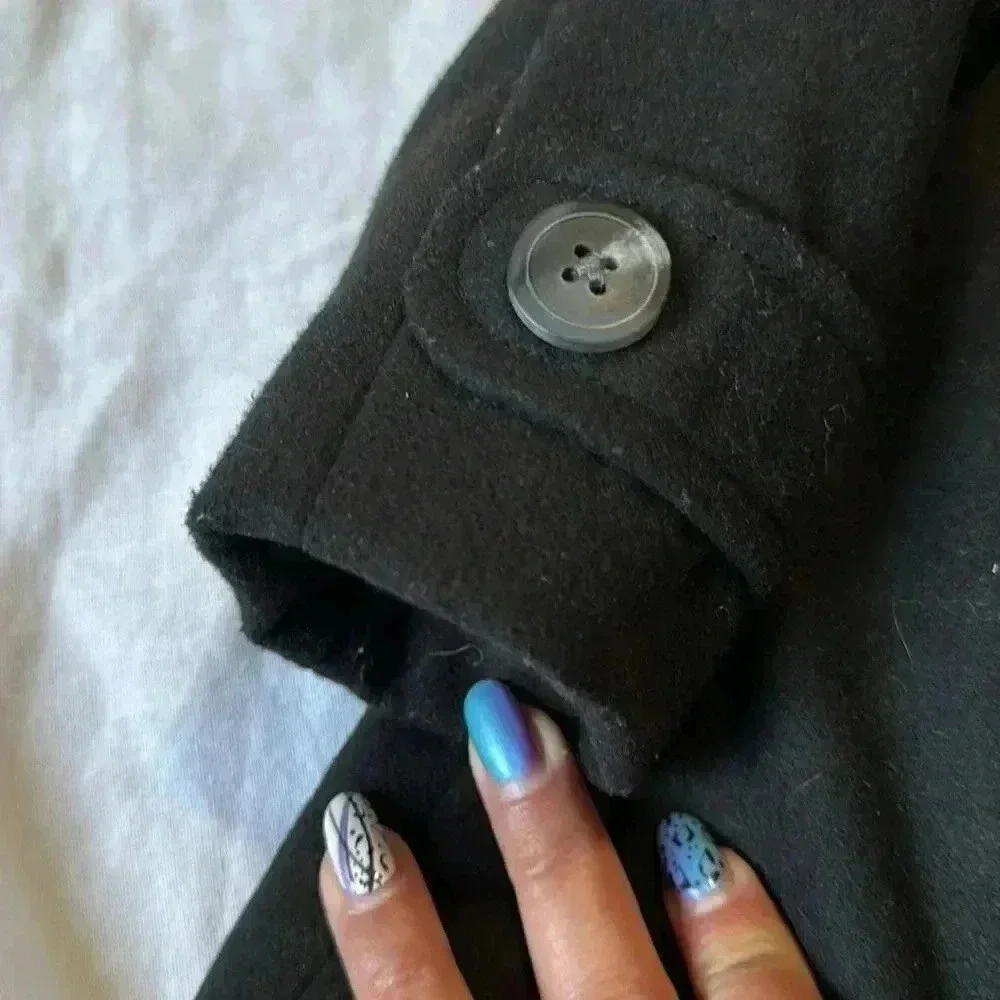 Old Navy Toddler Girls Black Peacoat 18-24 months